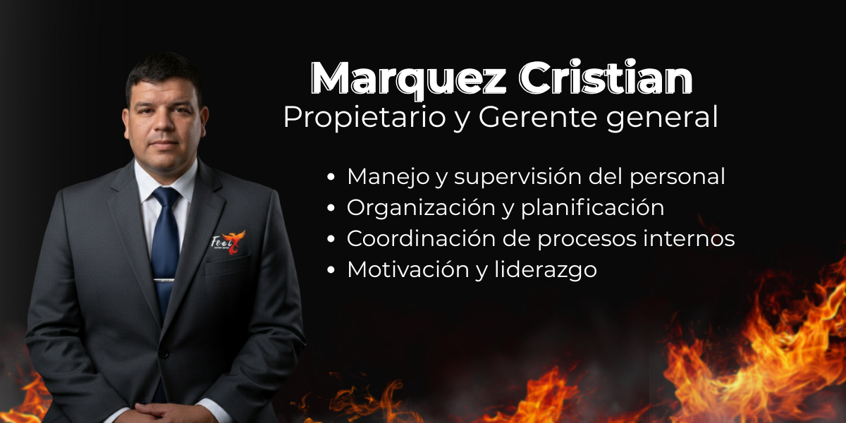 Propietaria y Gerente general cristian